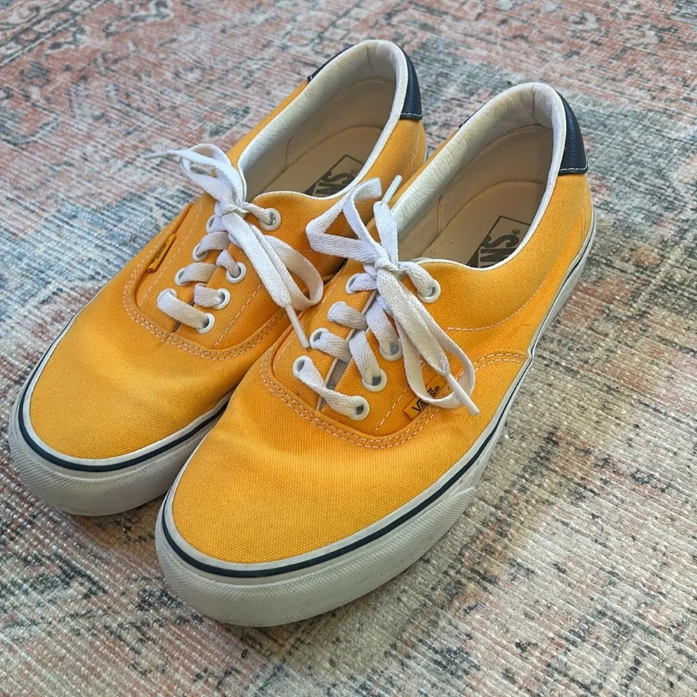 Vans Yellow Canvas Sneakers